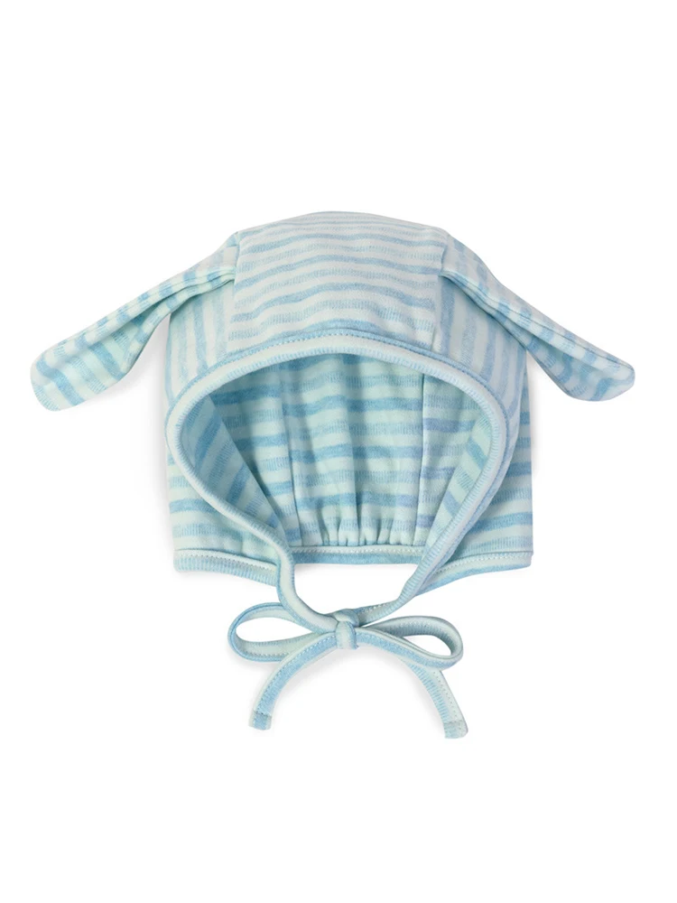 

Baby hat cotton 3-6 spring and autumn 1-year-old newborn hat ear protection and fontanelle protection Child Accessories