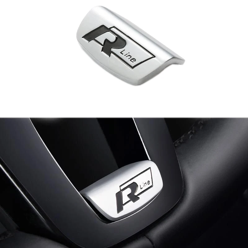 R-line steering logo-black/DIKA01 Car Interior and Exterior parts Auto Accessories