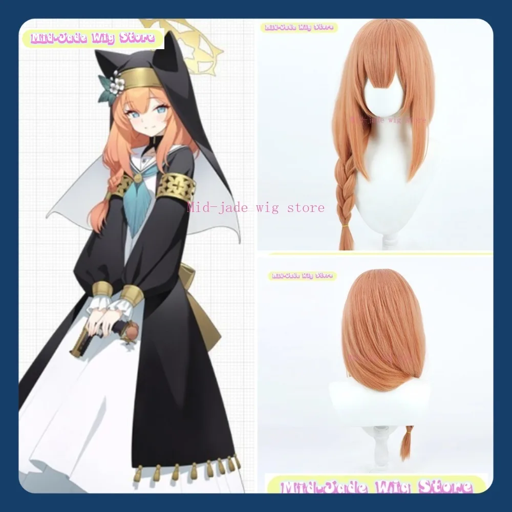 

Mid-jade Wig Store Blue Archive Iroha Cosplay Wig Anime Game Role-playing Halloween Costume Props Synthetic Hair