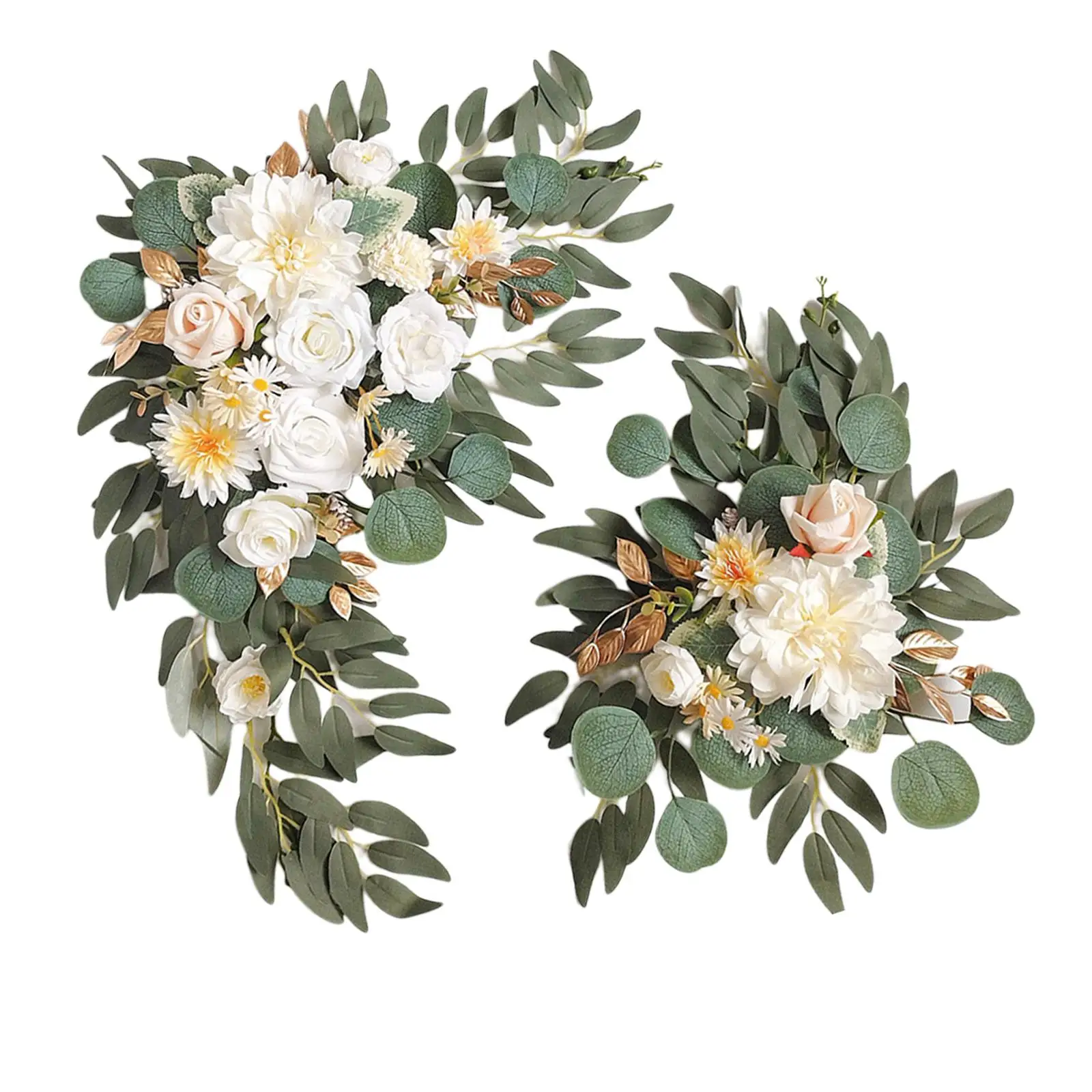 

2x DIY орнамент искусственный венок имитация гирлянды для праздника украшенный стилем C