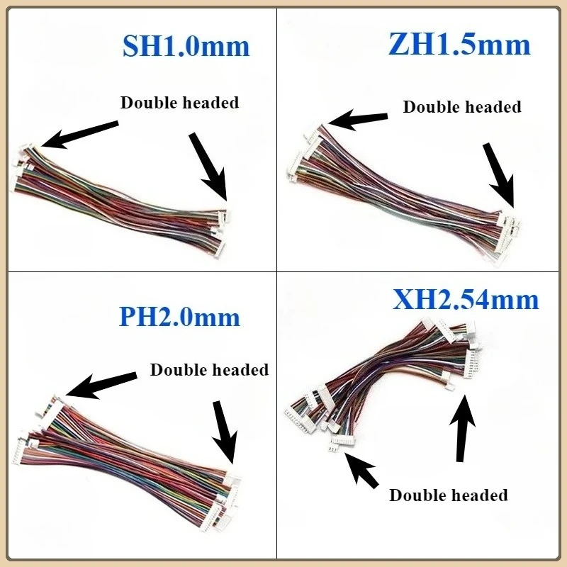 

10PCS/lot SH1.0/ZH1.5/PH2.0/XH2.54 wire and cable connectors 2/3/4/5/6/7/8/9/10/12 pin terminal plugs 10CM/20cm/30CM wire length