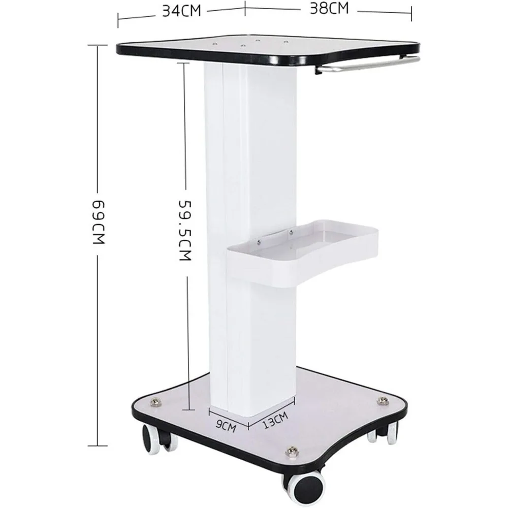 Salon-Trolley-Wagen – mobiler Trolley-Ständer aus Aluminium, medizinische Rollwagen für Ultraschallkavitation, RF-Maschine, Maniküre, Spa-Regal