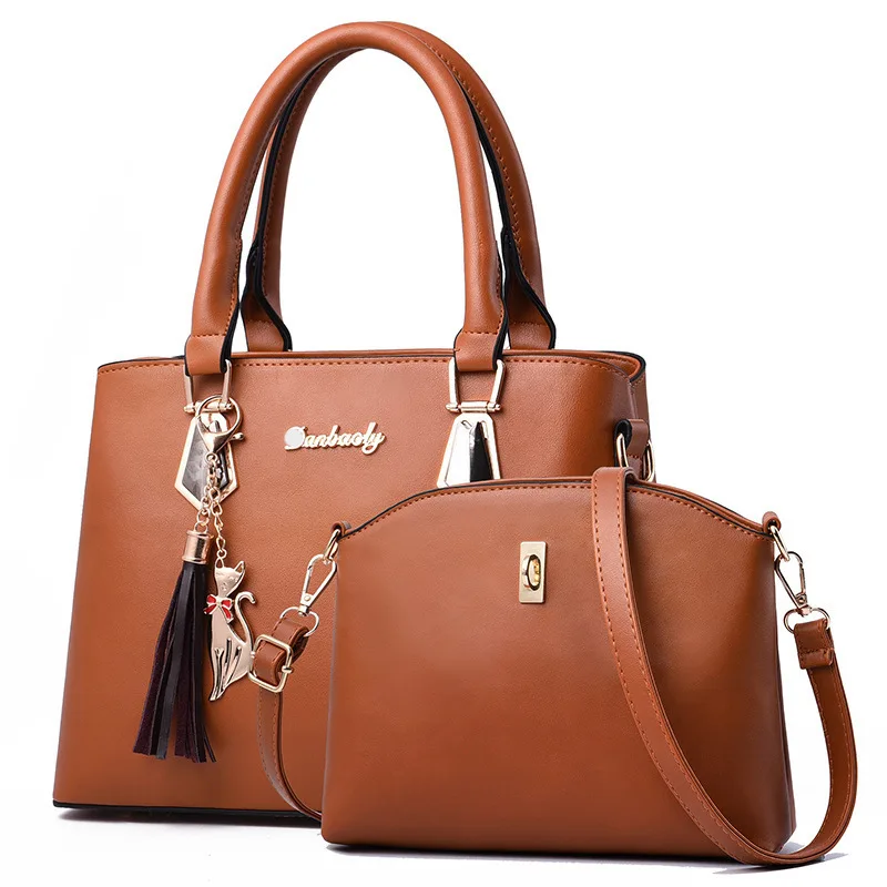 Women's Bags 2022 New Fashion Ladies Handbags Foreign Trade Child-Mother Bags Wholesale Simple Shoulder Bags Trendy
