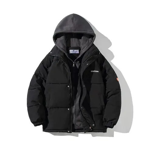 Women's Winter Oversize Jacket Down Cotton Padded Coat Female Loose Casual Overcoat Female Fashion Men Hooded Short Parkas - Image 9
