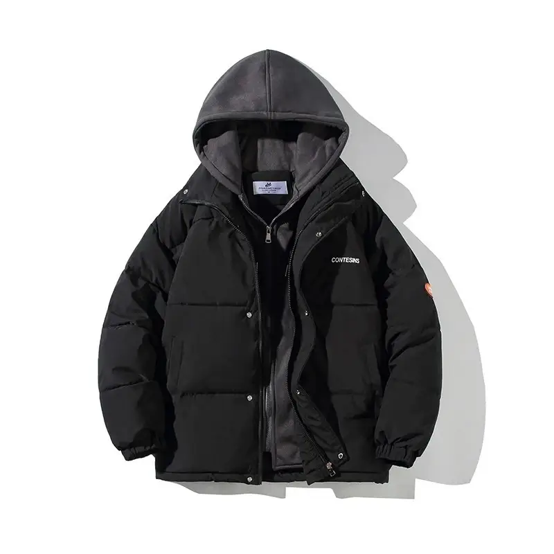 Women's Winter Oversize Jacket Down Cotton Padded Coat Female Loose Casual Overcoat Female Fashion Men Hooded Short Parkas - Image 9