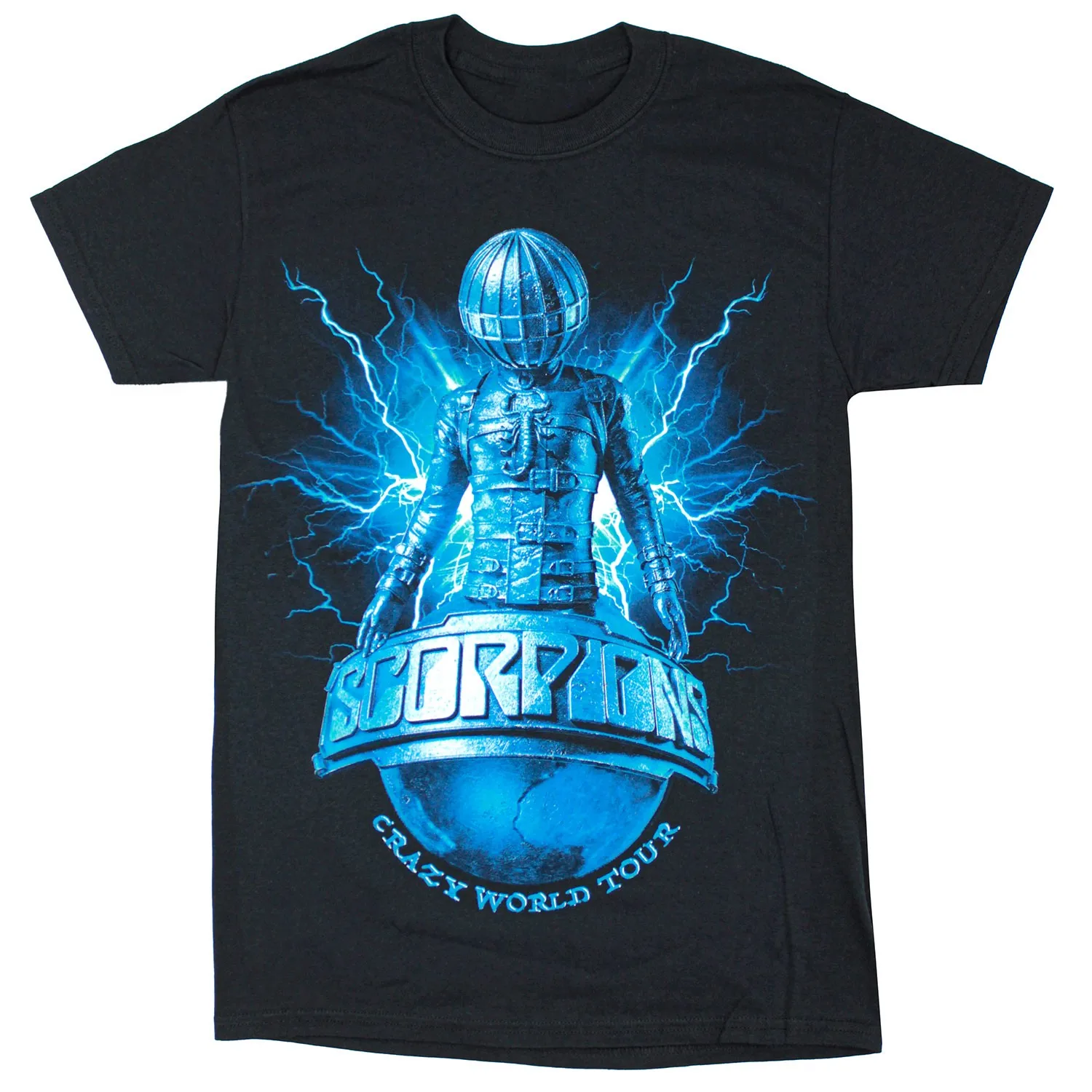 Men's Scorpions Crazy World Tour 2017 City Info Reading PA  Beograd Tshirt