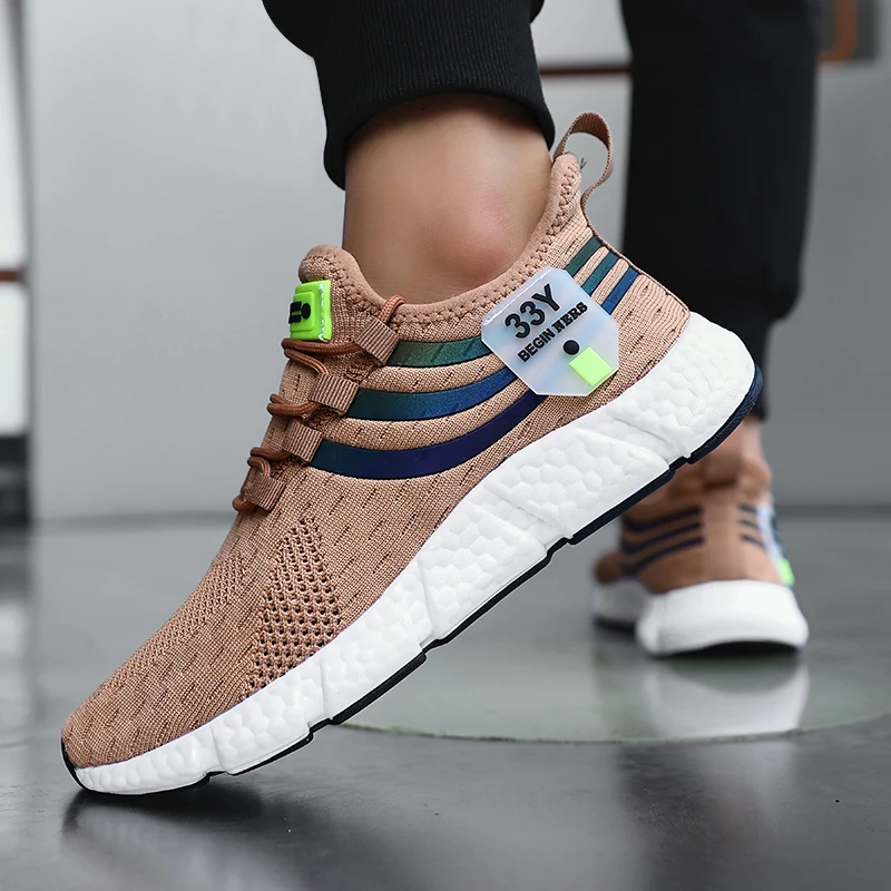 Mannen Casual Sneakers Zomer Ademende Sportschoenen Lichtgewicht Outdoor Mesh Loopschoenen Atletische Jogging Tenis Wandelschoenen