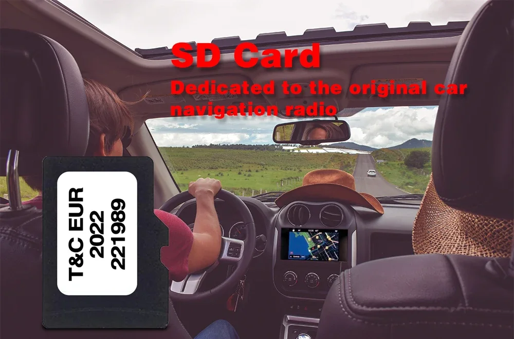 Car Navigation TF Card 8GB for Opel Touch Connect 2022 CORSA D from 2011 Suitable With France Spain Sweden Gps Memory Card