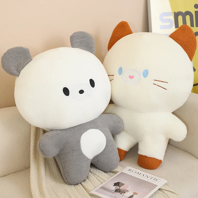 Kawaii Large Size Cure Bear Plush Doll Accompanies Kitten stuffed Plush Pillow Cute Soft Sofa Decoration Kid Birthday Xmas Gifts