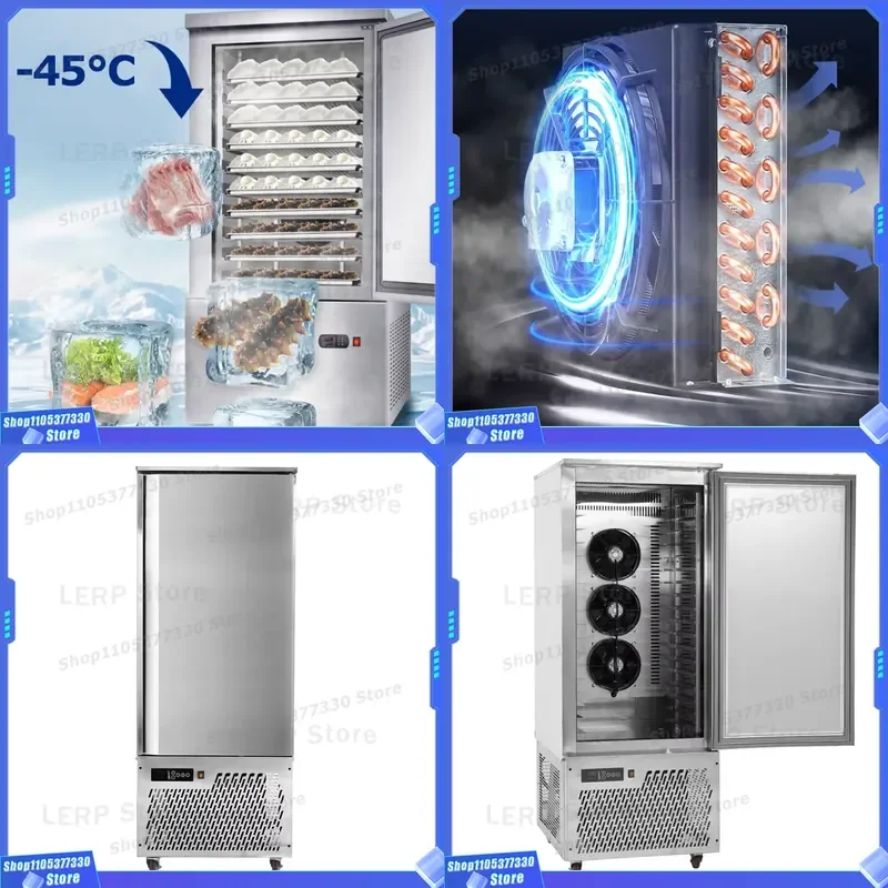 Commercial Blast Freezer for Seafood Dumplings and Sea Cucumber Rapid Cooling Equipment Reaching Minus 40 Degrees Industrial