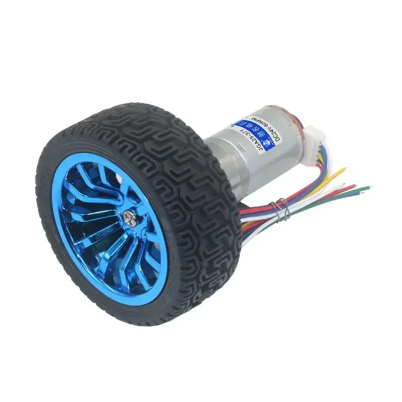 JGA25-370 DC 6V 12V 24V Geared Motor Encoder Speed Measuring Code Disc High Power Large Torque Balance Trolley Motor