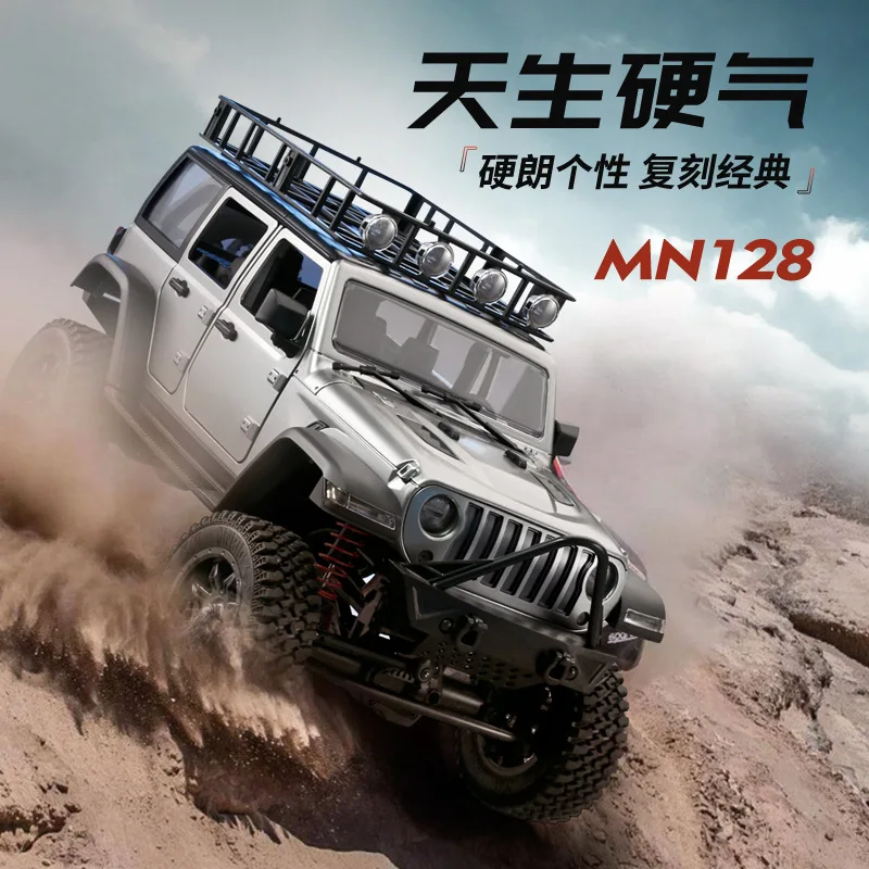 Mn128 Full Proportion 1:12 Rc Model Remote Control Car Four Wheel Drive Climbing Car Simulation Off-Road Vehicle Children'S Toys