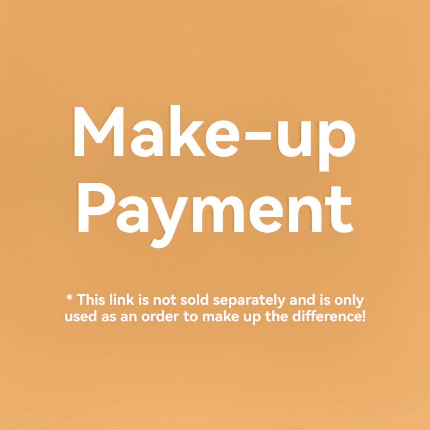 

Plz Click this link to supplement the product difference OR shipping fee differenc (adjust the units when you order)