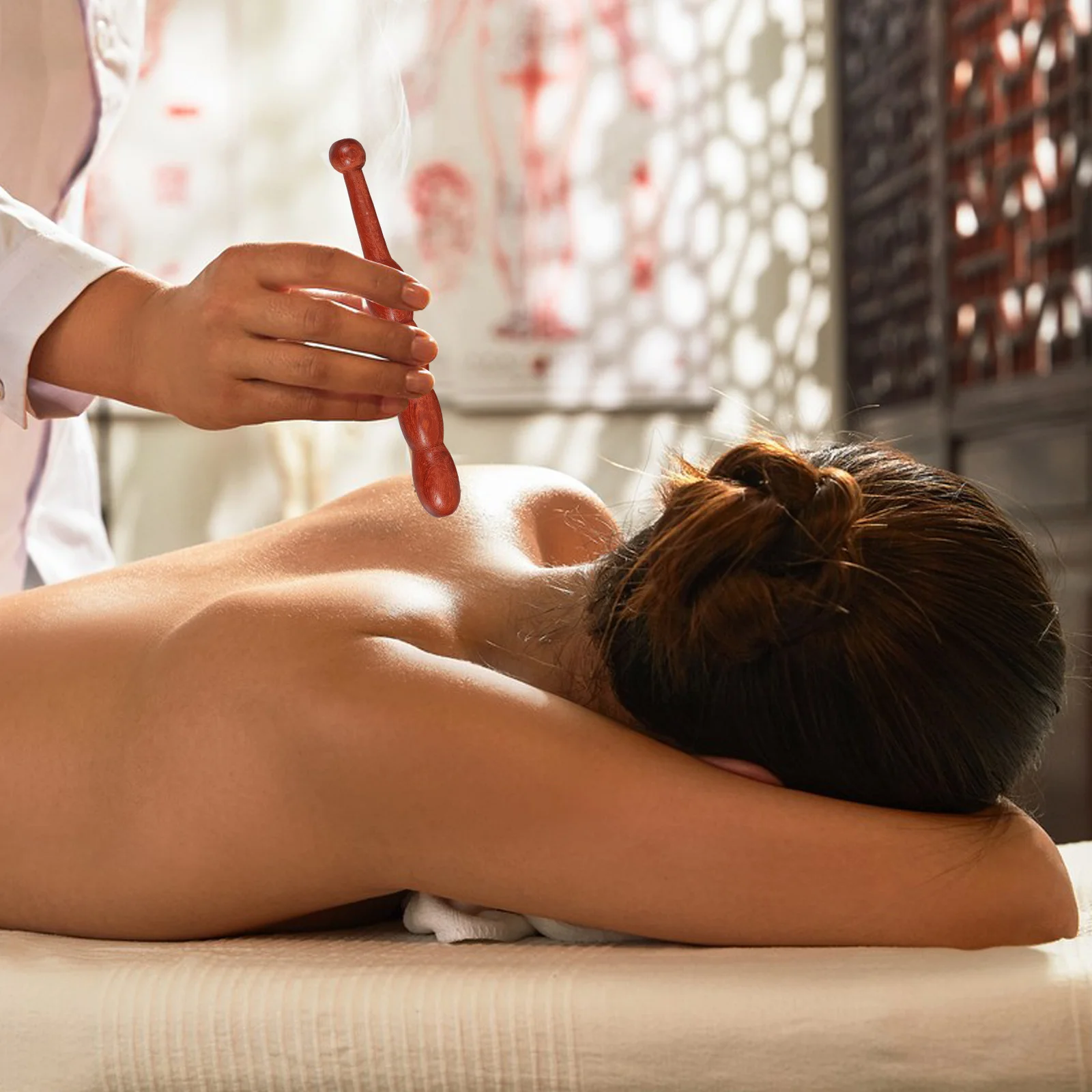 

4pcs Wooden Foot Massage Sticks Natural Wood Sole Scraping Rod For Acupoint Massaging Home Use Portable Massage Tool