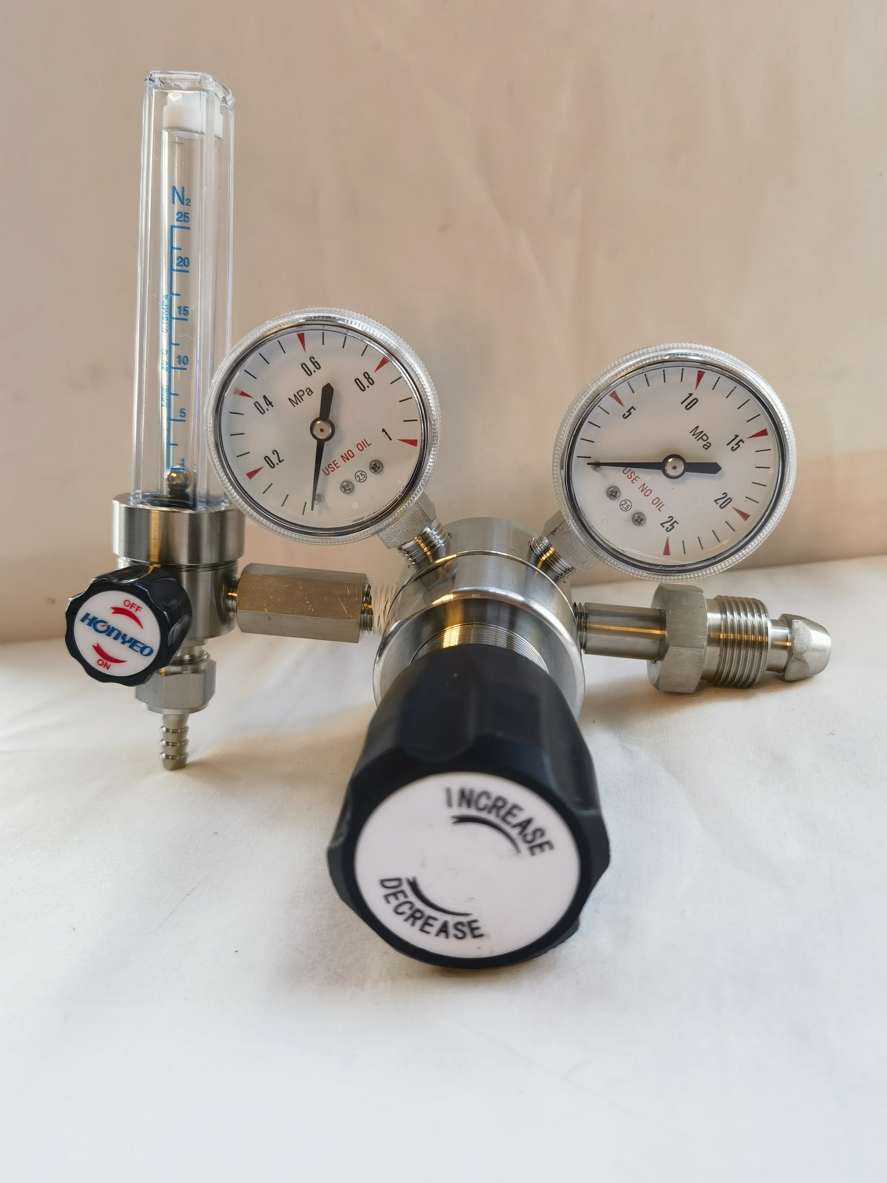 With 0-25L flow meter Nitrogen gas Regulator for N2 laboratory use