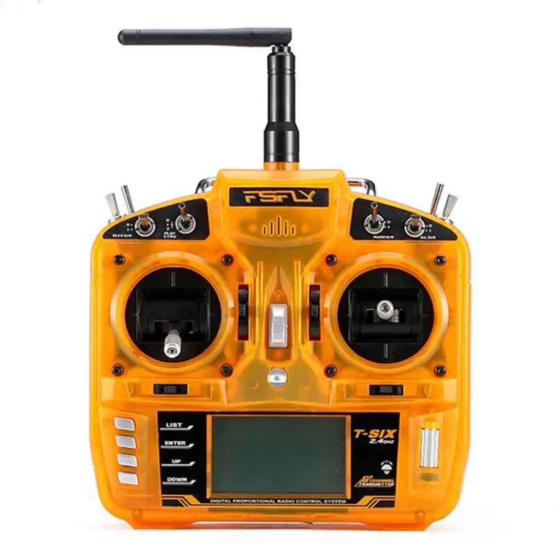 FsFly T-Six 2.4GHz 6CH RC Radio Transmitter Compatible DSM2 DSMX for Helicopter Quadcopter RC FPV Drone Remote Control