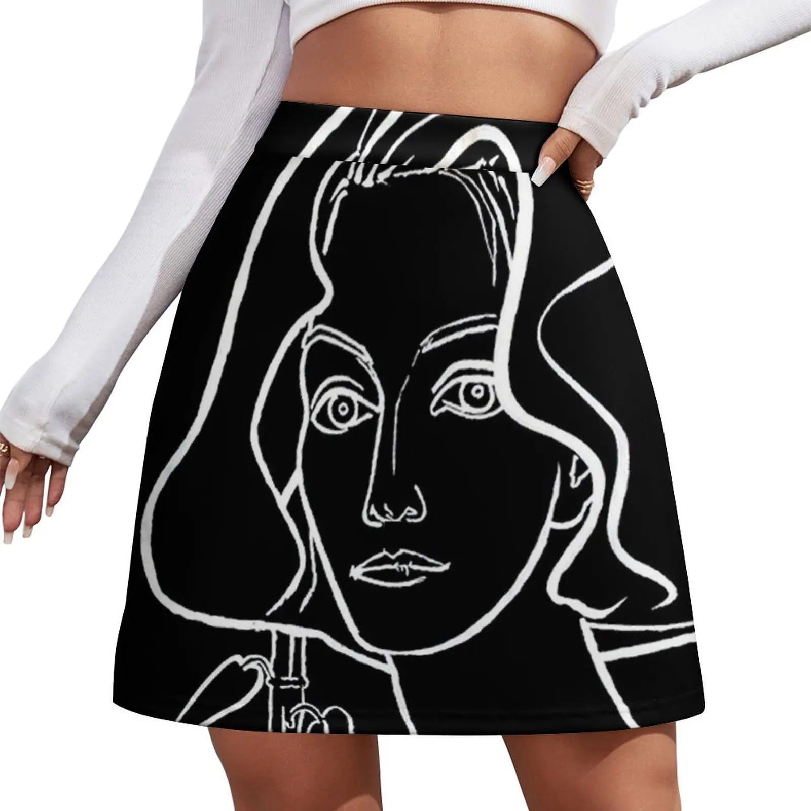 

FRANCOISE GILOT : Vintage Silhouette Self Portrait by Francoise. Mini Skirt Summer women's clothing Clothing fairy grunge