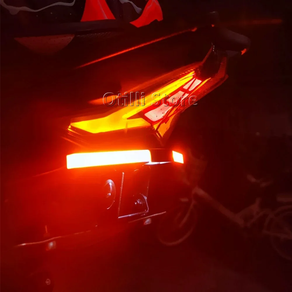 اكسسوارات الدراجات النارية لكاواساكي Z1000 z1000 Z 1000 2018-2023 2022 LED الإضاءة بدوره إشارة قوس الخلفية لوحة ترخيص حامل
