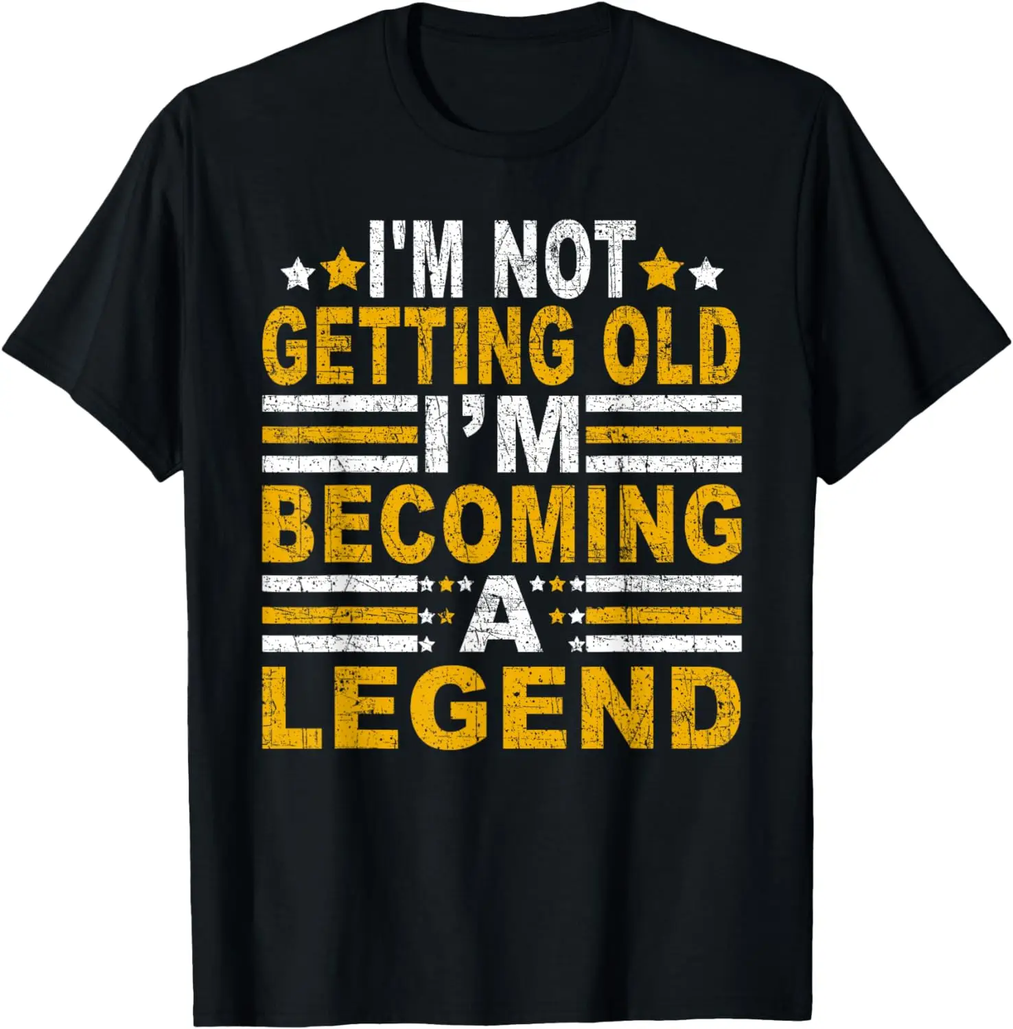 

I'm Not Getting Old I'm Becoming A Legend Retro Vintage T-Shirt