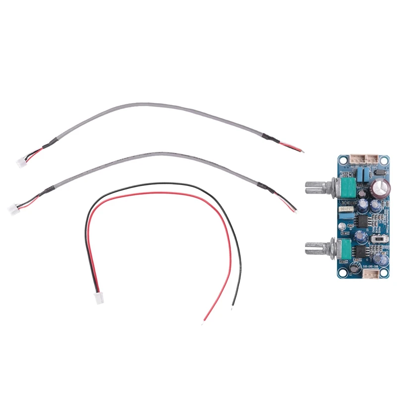 New-3X مرشح تمرير منخفض باس مضخم الصوت Preamp مكبر للصوت مجلس قوة واحدة تيار مستمر 9-32 فولت المضخم مع تعديل حجم باس
