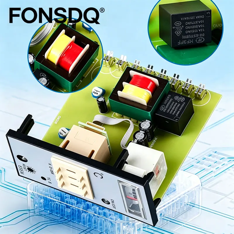 Digital Temperature Controller K Type Thermocouple 0-199/399/999℃ Adjustable Thermostat Regulator for Heating Tube 110V 220V