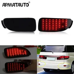 FOR Toyota Previa Estima 30 Reflector Rear Back Tail LED Bumper Brake Stop Running Light Fog Lights RED / Smoke Lens 2Pcs