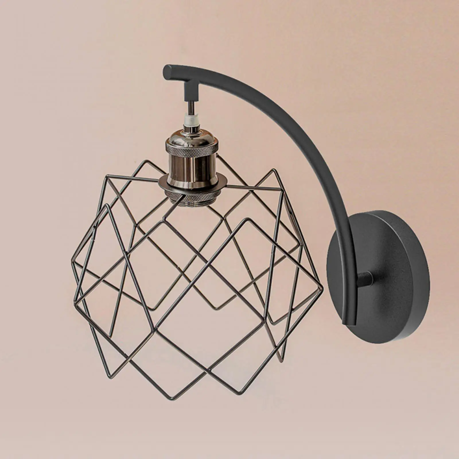 Metal Wire Cage Lampshade Light Shade Lightweight Fashion Wall Sconce Cover for