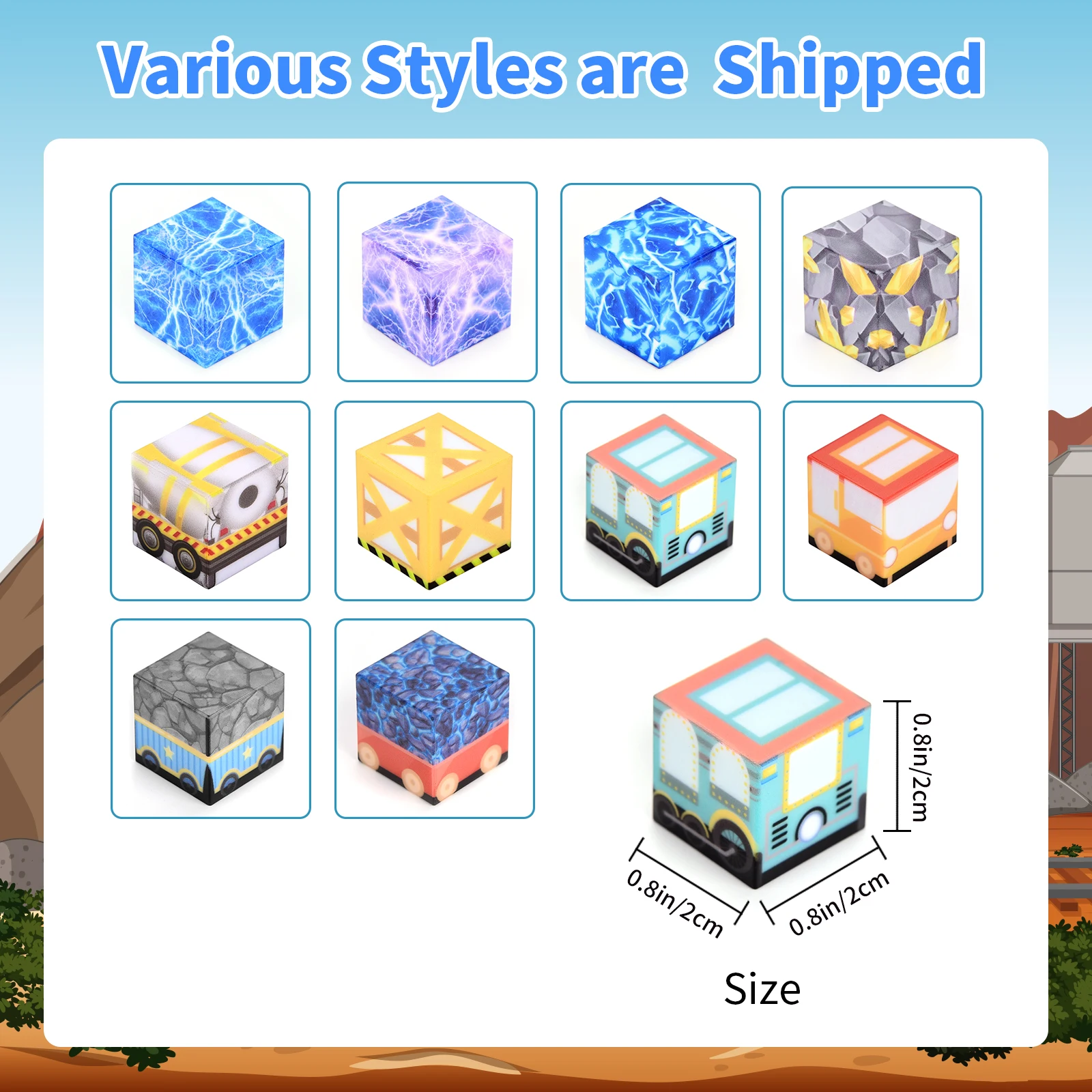 Magnetische bouwstenen set - puzzelspeelgoed, oefening denklogica, een verjaardagscadeau voor kinderen