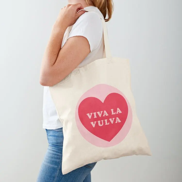 

Viva La Vulva feminism design Tote Bag shopper bags for women Gift bag tote bags aesthetic large size bags