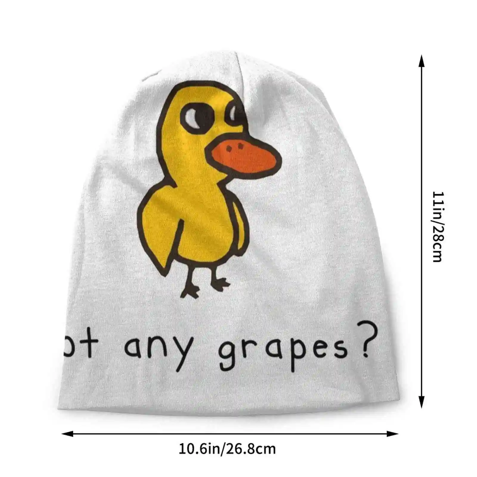 Got Any Grapes ? Knitted Hat Warm Beanie Outdoor Caps Duck Song Got Any Grapes Bom Bom Bom Waddle Waddle Lemonade Duck Internet