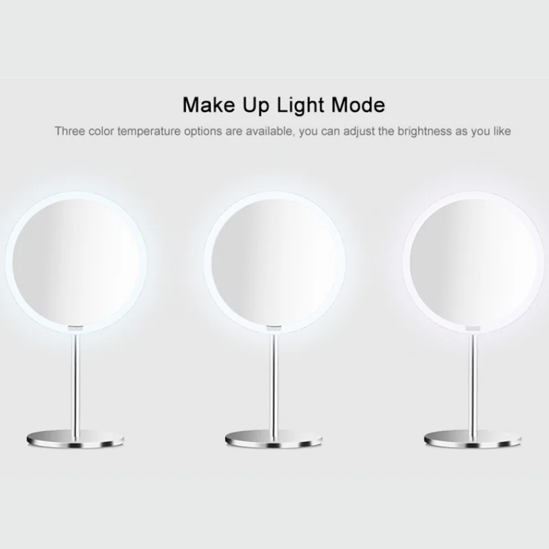 Yeelight Makeup Mirror LED Lighting Mirror Smart Face Sensing Ra95 Color Rendering Dimmable 7-inch HD Silver-Plated Mirror