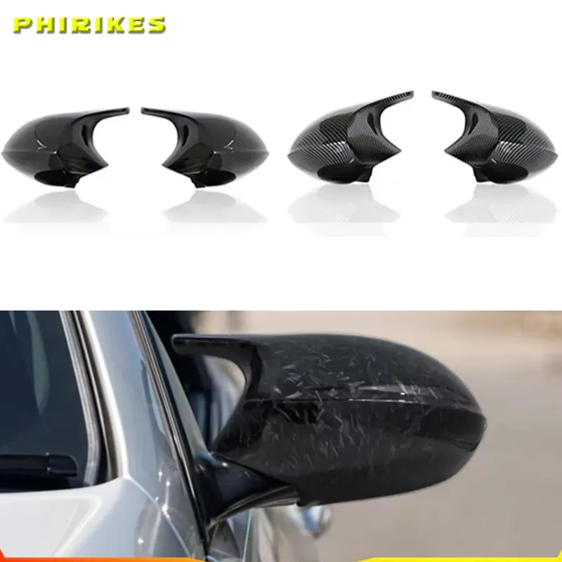 

For BMW 1 3 Series E81 E82 E87 E88 E90 E91 E92 E93 Rearview High Quality Side M3 M Style Horn Carbon Fiber Pattern Mirror Cover