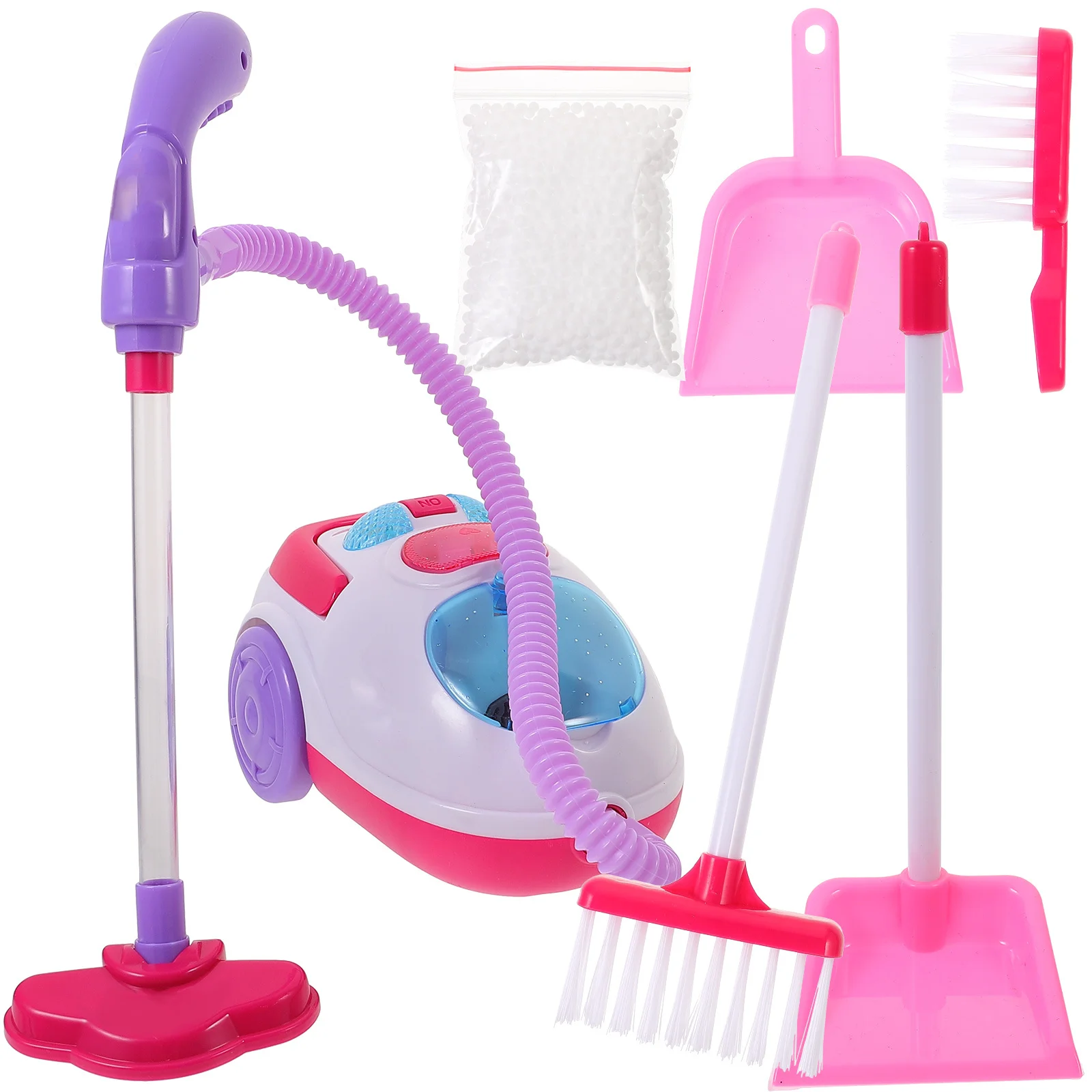 مجموعة واحدة من أدوات مسرح المكنسة الكهربائية للأطفال، إضاءة صوتية، مادة ABS متينة، حواف مستديرة، سهلة التركيب