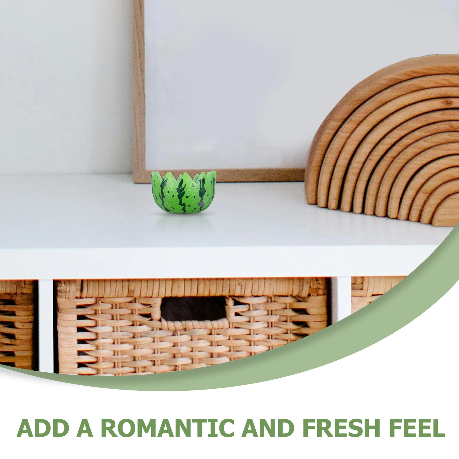 6 個のリアルなフルーツの形をしたミニボウル丈夫な Pvc 素材ごっこ遊びキッチンドールハウスマイクロ装飾ミニチュア