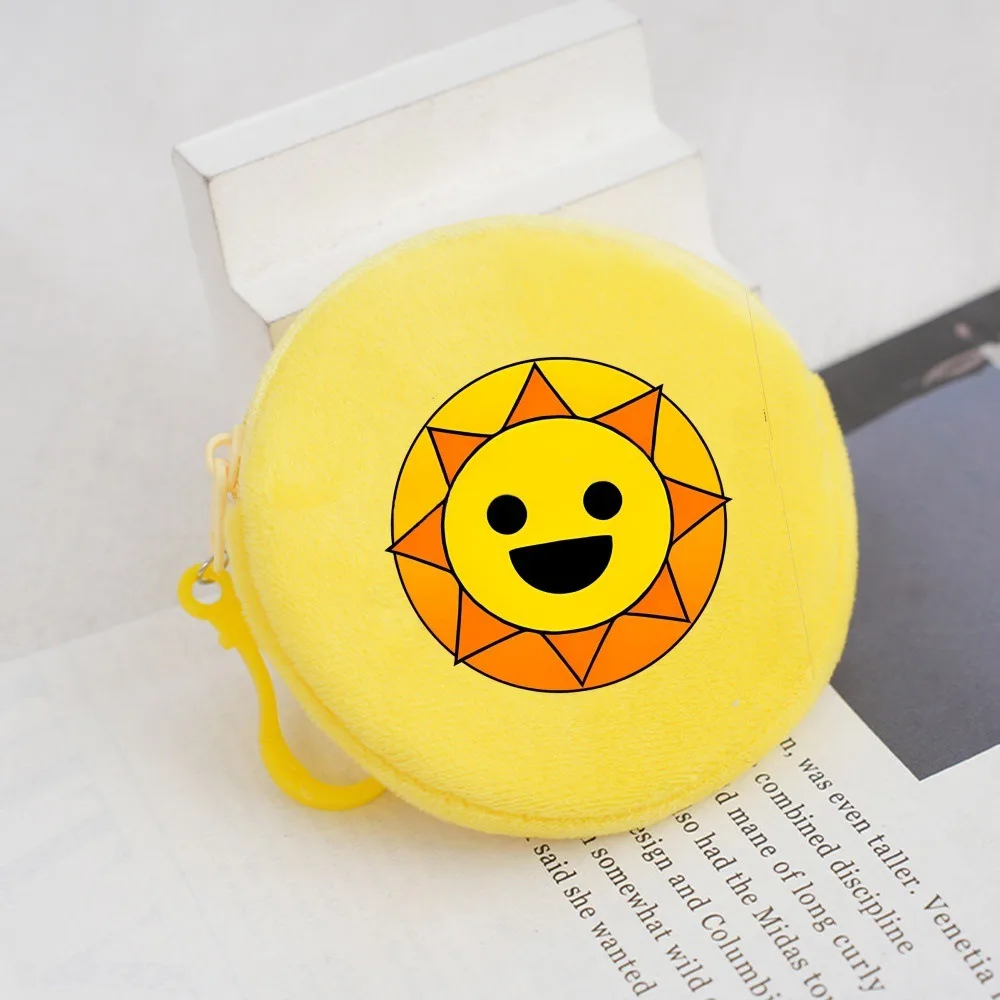 Kawaii Sprunki Cartoon pluszowa portmonetka śliczny portfel z nadrukiem kreskówkowym dla chłopców i dziewcząt modna torba do przechowywania słuchawek na zamek błyskawiczny