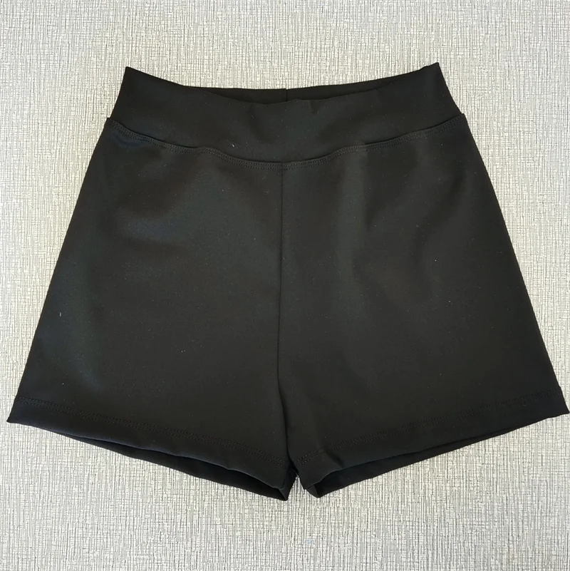 Pantalones cortos de nailon y LICRA para niños y mujeres, Shorts negros de alta calidad para montar en bicicleta, Yoga y Ballet, gran oferta