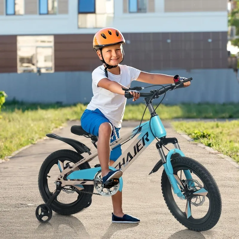 1Pc Bike Bicycles Mountain Bicycle Gold 16In with Training Wheels Ride on Toys Correpasillos Trotinette Electrique Scooter Cocuk