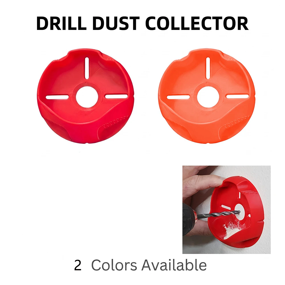 1 Reusable Drill Dust Collector, Dust Cover for Electric Drills for Maintenance and Installation Workers, Dust Collection and Positioning Device for Drilling, Household Cleaning Drill Accessories
