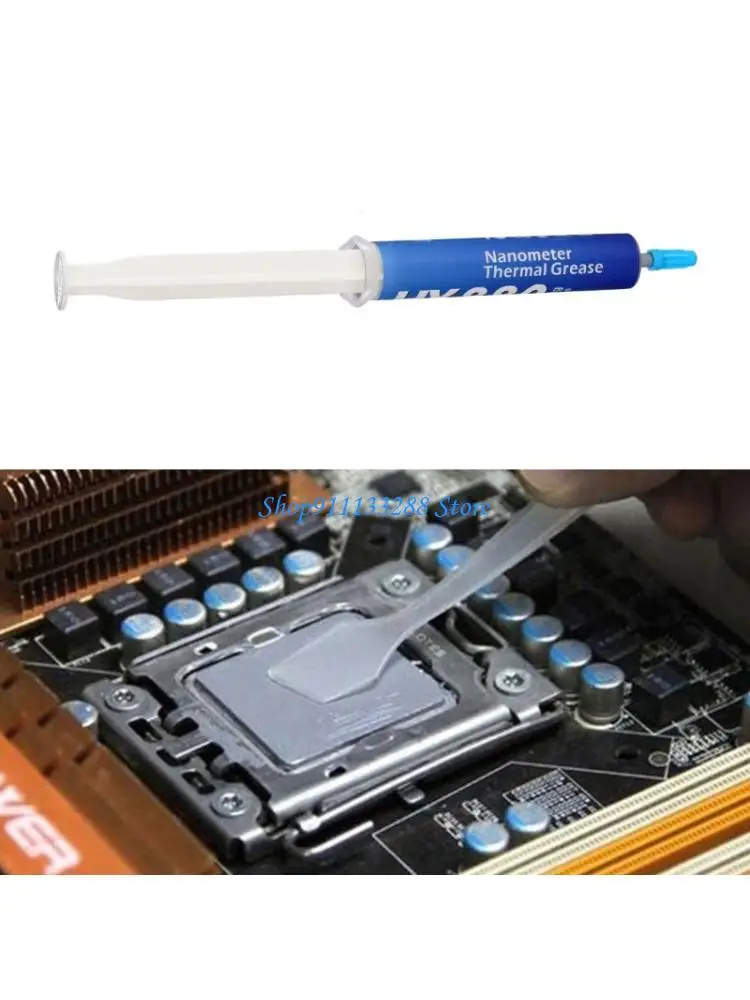 

G88D Нетоксичная термическая силиконовая смазка для компьютерных компонентов. Высокая теплопроводность 5,15 Вт/м.К. Широкий