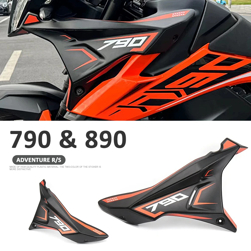 

Motorcycle Accessories ABS Plastic Side Fairings Panel Kit White Black Orange For 890 ADVENTURE 790 Adventure ADV 2021 2022