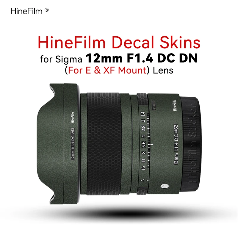 

Customized Skin for Sigma 12 F1.4 DC DN FE & XF Mount Lens Skin Wrap Cover for Sigma 12F1.4 Lens Sticker 12 1.4 Protector Skin