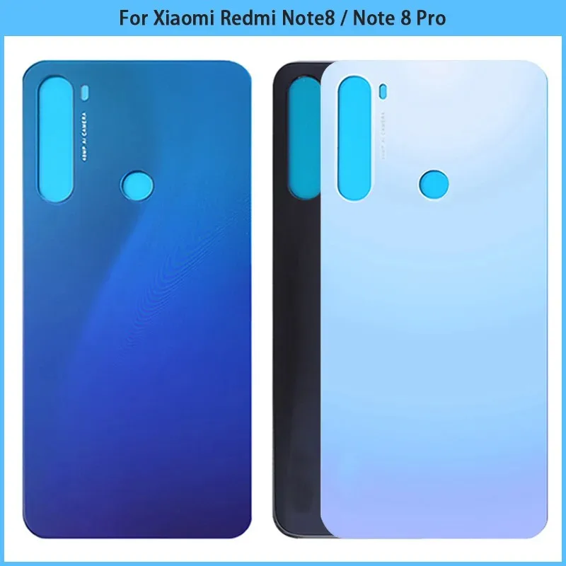 New For Xiaomi Redmi Note8 Note 8 Pro Battery Back Cover 3D Glass Panel For Redmi Note 8 Rear Door Housing Case Adhesive Replace