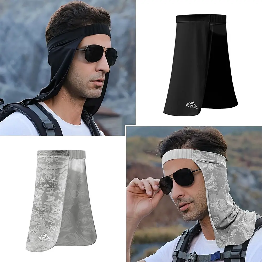 

Trendy UV Protection Summer Neck Drape Sun Protective Elastic Neck Cover Neck Guard Breathable Sunscreen Hat Curtain