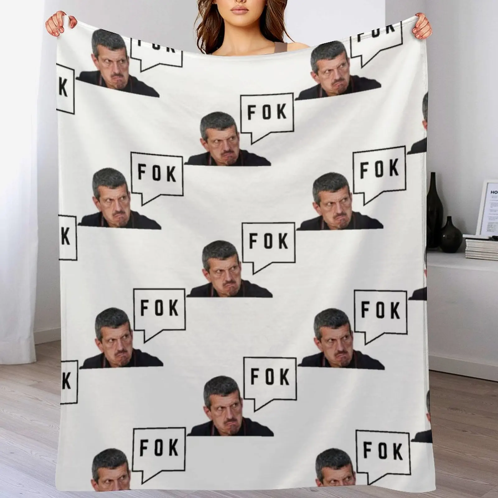 

guenther steiner funny quotes guenther steiner upset FOK Throw Blanket Thin for winter manga Single Blankets