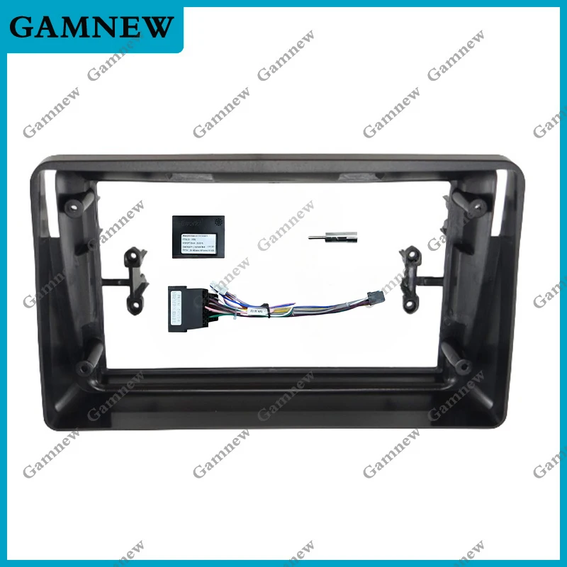 9 Inch Car Frame Fascia Adapter Canbus Box Decoder Android Radio Dash Fitting Panel Kit For Fiat Panda 2003-2012