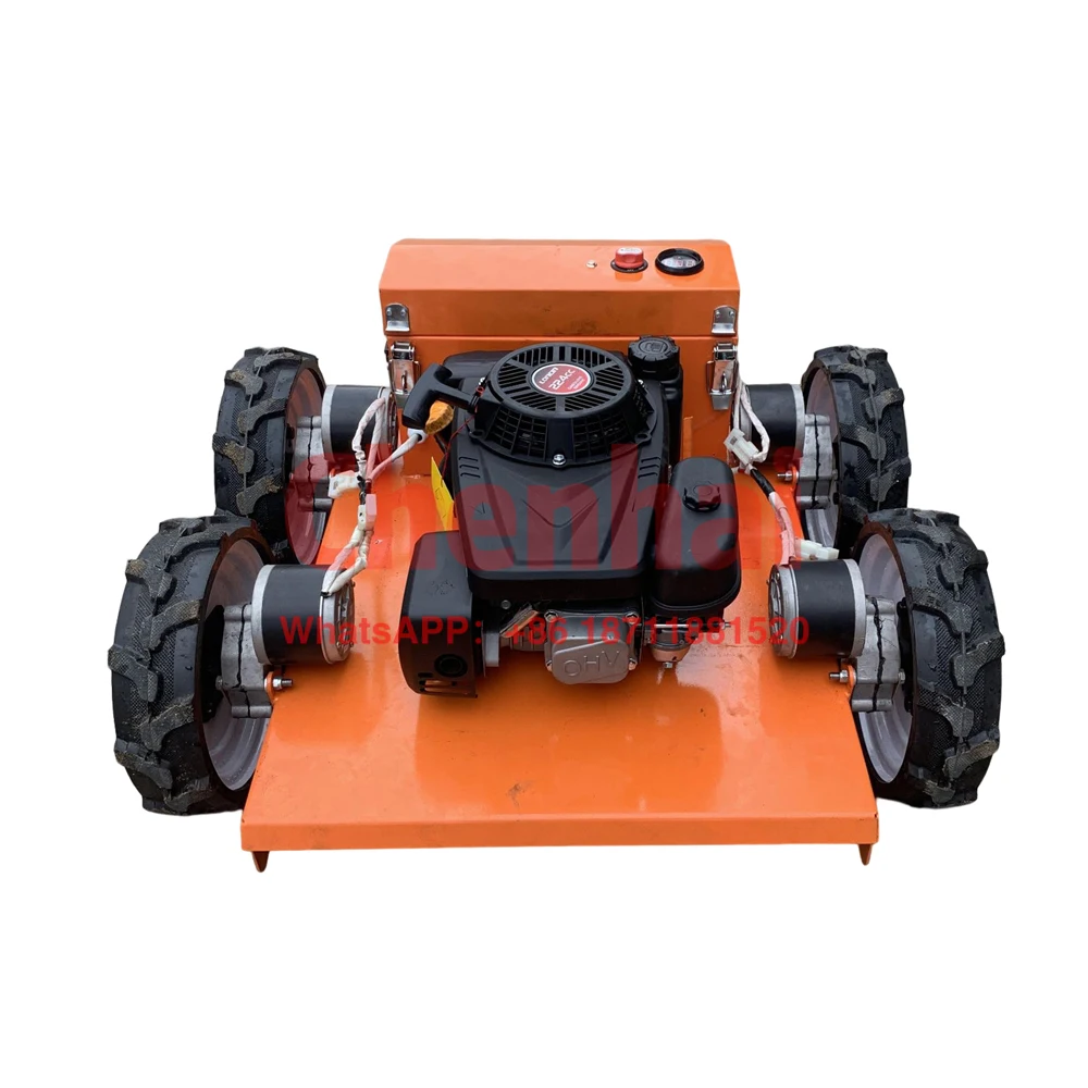 

All Terrain Remote Control Wheel Lawn Mower Snow Plow Robot Lawn Mower for Sale
