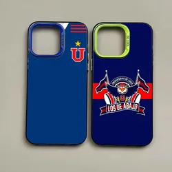 Chile University Logo Phone Case Trendy Brand Colored Silver Trendy For IPhone 15 14 13 12 Pro Max 11 2023 Fashion Couple