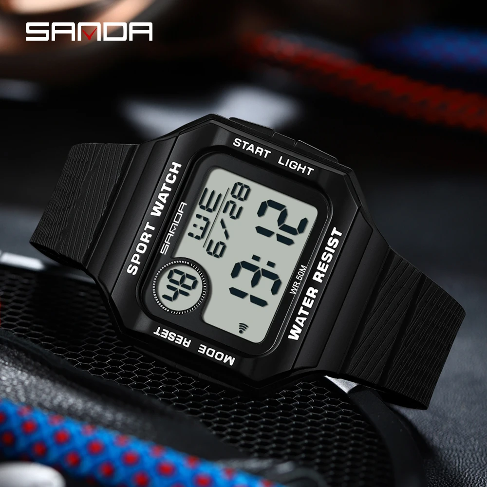 Big Military Sport Watches Electronic Mens Watches Luxury Male Clock 50M Waterproof LED Digital Watch Relogio Masculino