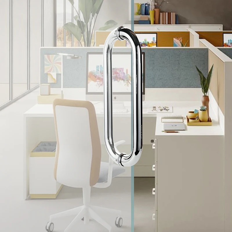 

Shower Room Pull Handle Bathroom Glass Door Handle O Type Stainless Steel 304​