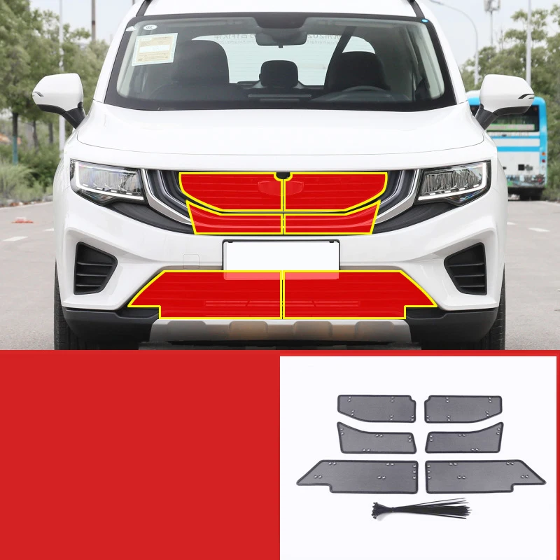 stainless steel car front grill anti-insect mesh net for geely haoyue Okavango 2020 2021 2022 2023 accessories protect auto